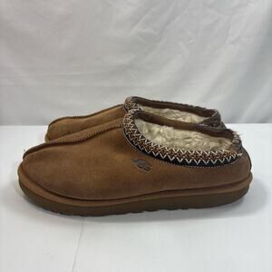 UGG Men’s  Tasman Slip-On Chestnut Suede Slippers Size 9